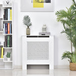 Radiator Cover Heating Cabinet Solid Mdf White | Small | White