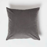 Velvet Cushion With Microfibre Insert | 45cm x 45cm | Grey