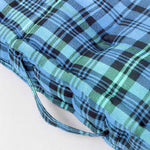 Cotton Tartan Check Floor Cushion | 40cm x 40cm | Blackwatch