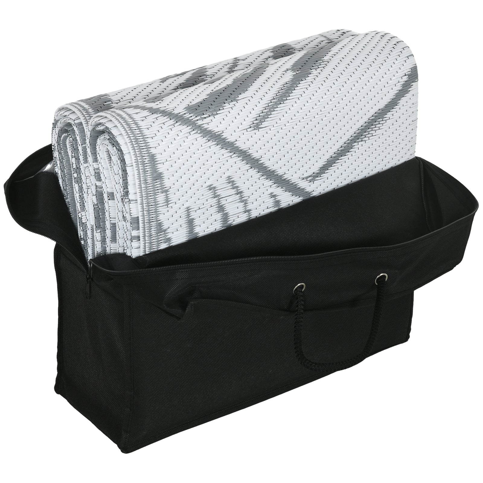 Reversible Rug W/ Carry Bag 182x274cm Grey