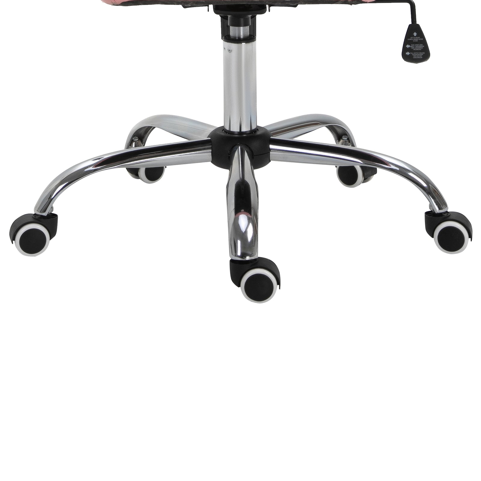 Pu Diamante Padded Office Chair | Pink