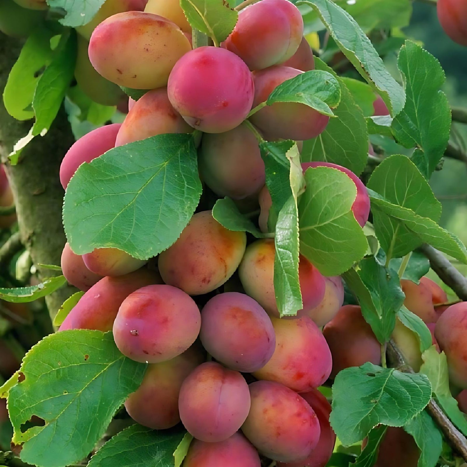 Dwarf Patio Miniature Victoria Plum Fruit Tree 3-4ft Supplied In A 5 Litre Pot