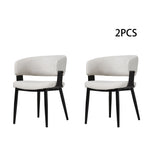 Breeins Set Of 2 Modern Pu Leather Dining Chair
