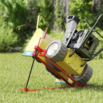 HOMCOM Foldable Ride Lawn Mower Lift, 400 Kg Telescopic Maintenance Jack