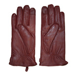 Womens/ladies Leather Gloves | Small | Red