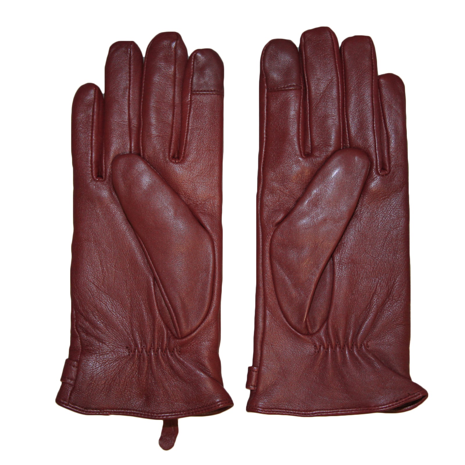 Womens/ladies Leather Gloves | Small | Red