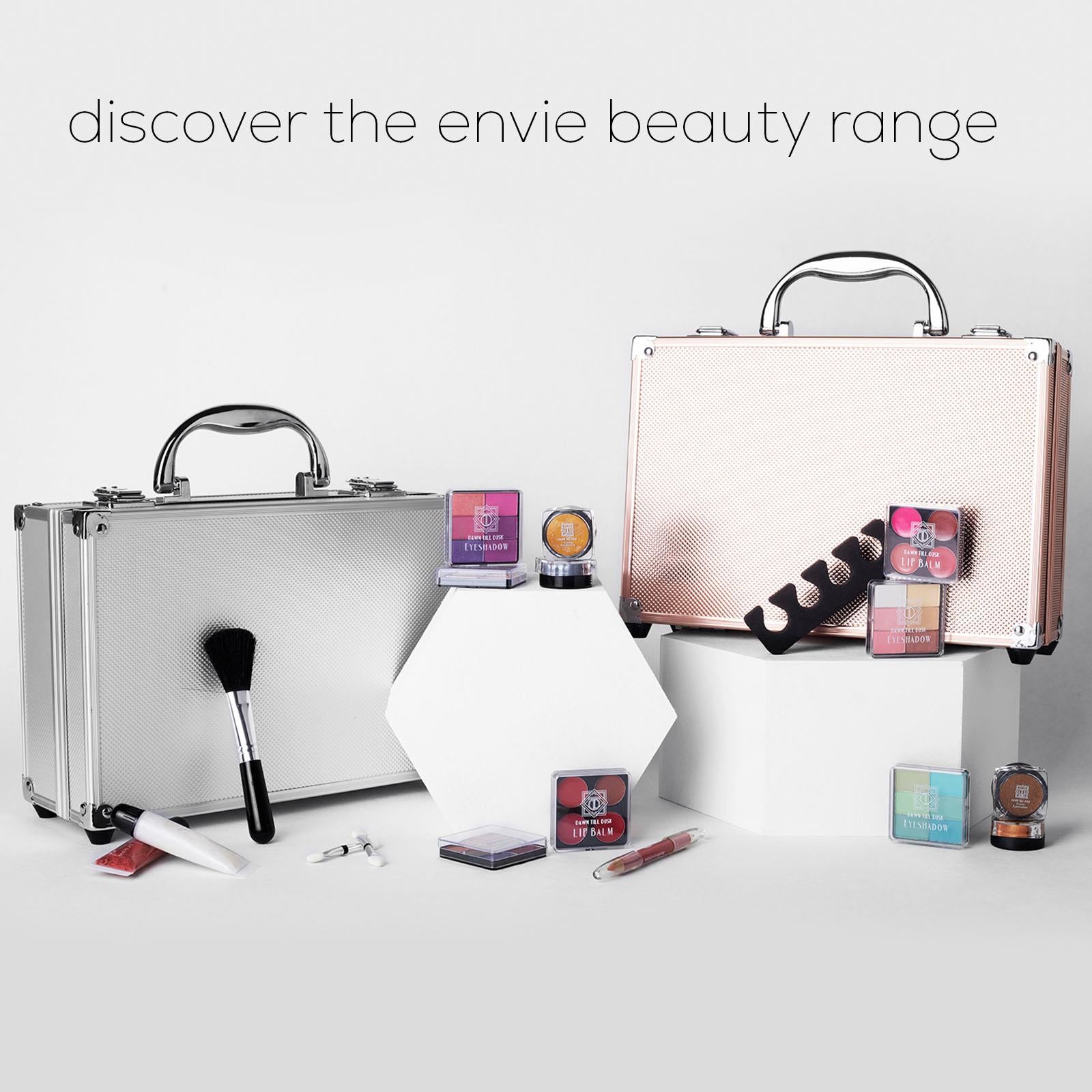 Dawn Till Dusk Make Up Large Storage 54 Piece Vanity Case Set | 54Piece | Silver