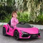Lamborghini Revuelto Licensed Ride On Car W/ Suspension | Pink