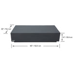 Colorado Grc Rectangular Coffee Table | Slate Black