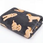 Deyongs Cozy Comforts Cockapoo Fleece Throw – Dog Print Blanket