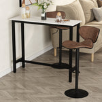 Bar Table Breakfast Dining Coffee Table Adjustable Footpads