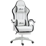 Reclining Pu Gaming Chair W/ Headrest | Black