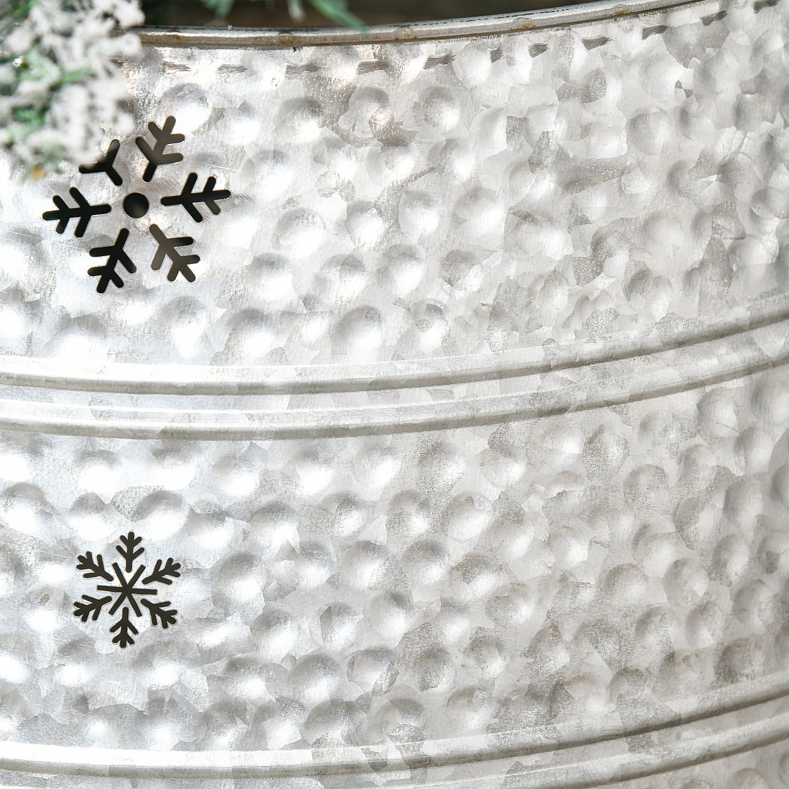 66cm Christmas Tree Collar With Hollow Snowflake
