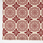 Cassia Red Cotton Geometric Rug | 150cm x 95cm | Red