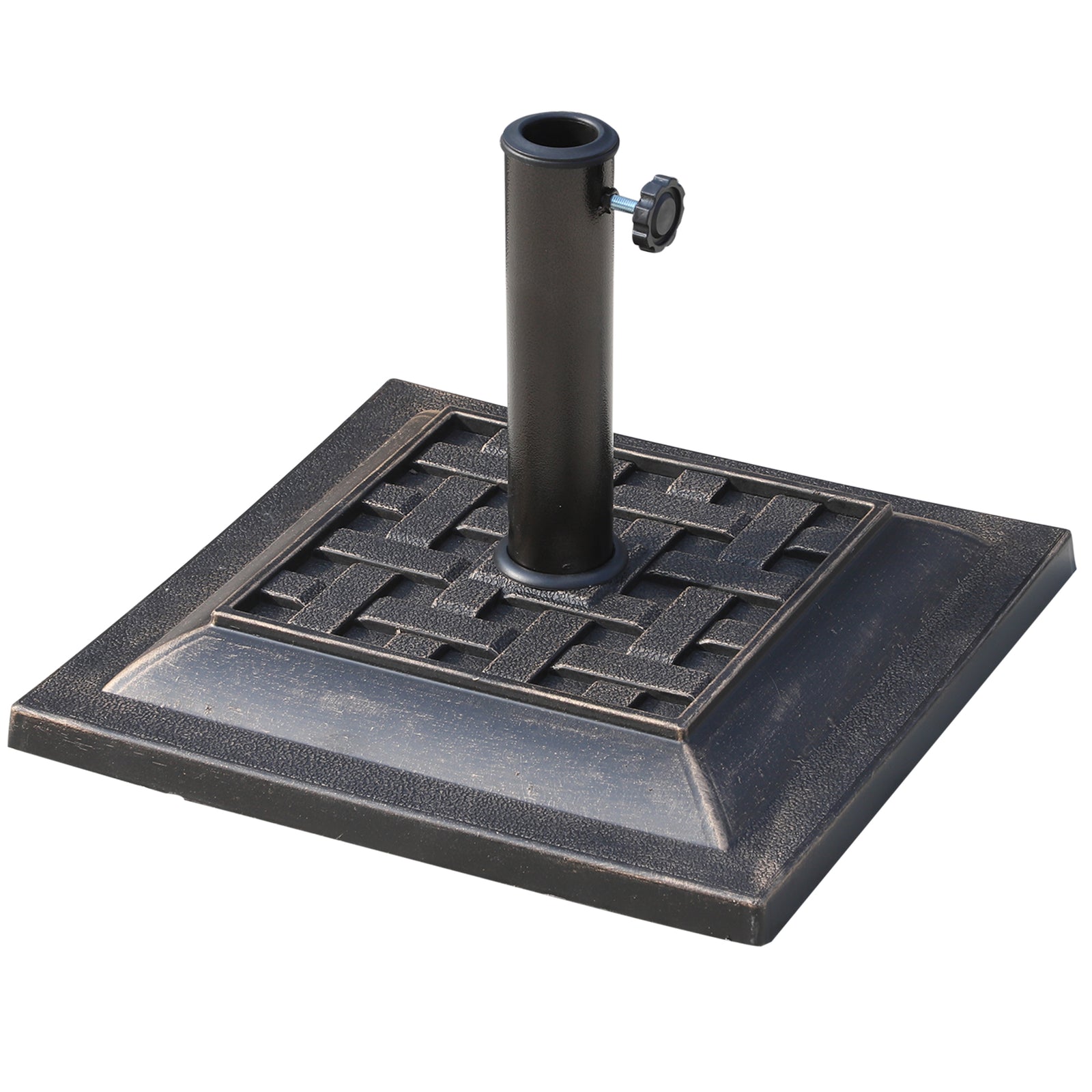 9kg Square Parasol Base, Bronze
