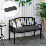 Garden Bench Cushion 2 Seater Seat Pad Indoorand Outdoor Use | Gray