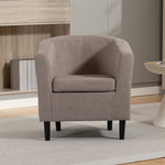 Beulah Fabric Accent Chair | Brown