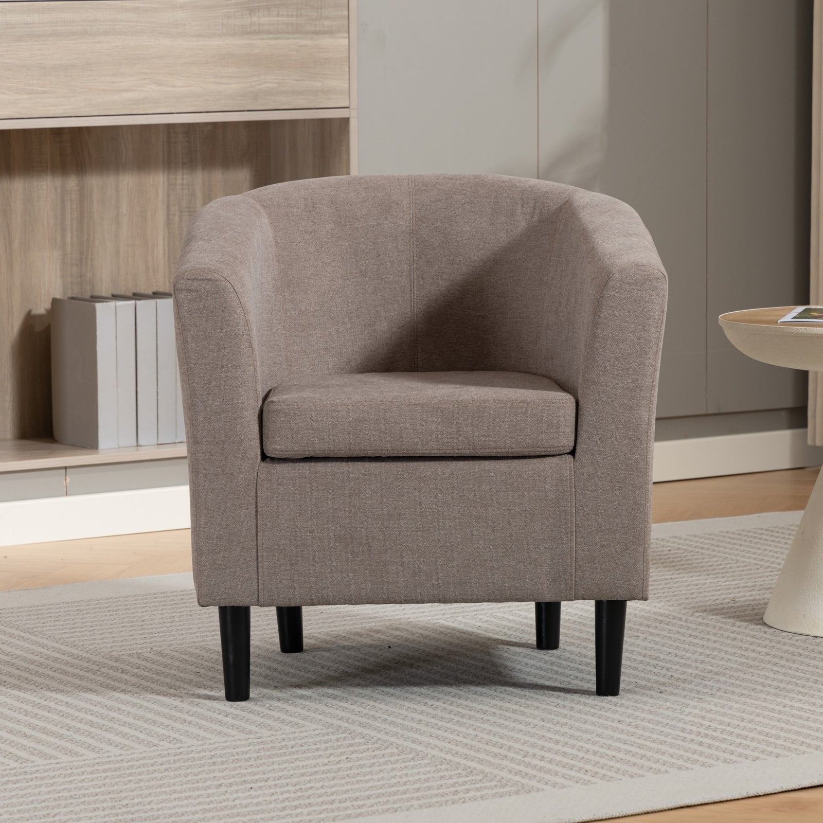 Beulah Fabric Accent Chair | Brown