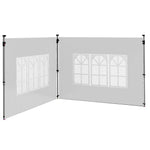 Gazebo Side Panels For 3x3(m) Or 3x4m Pop Up Gazebo, 2 Pack | White