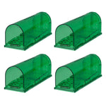 4 Pack Plastic Humane Mouse Trap Cages | One Size | Green