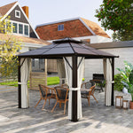 3x3m Hardtop Gazebo With Upf30+ Double Polycarbonate Roof