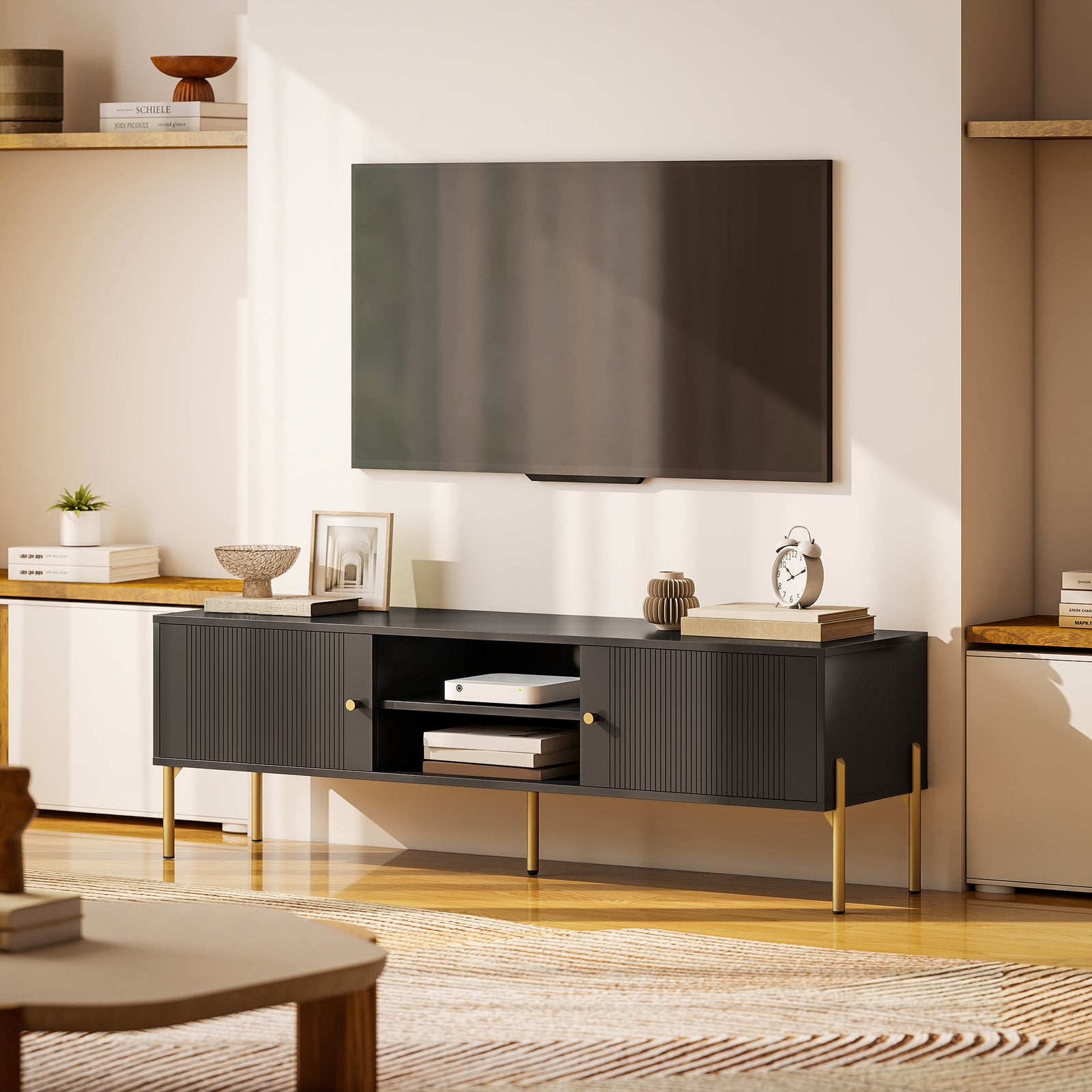 HOMCOM Tv Stand For Television Up To 65 Inch, Modern Entertainment Center