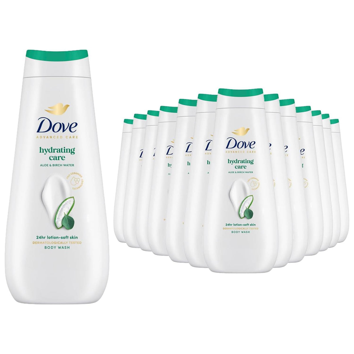 Advanced Care Hydrating Care Body Wash 24h Renewing Micromoisture | Set of 14 | White