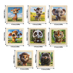 Wooden Toddler Animals Cognitive Jigsaw Puzzle Set