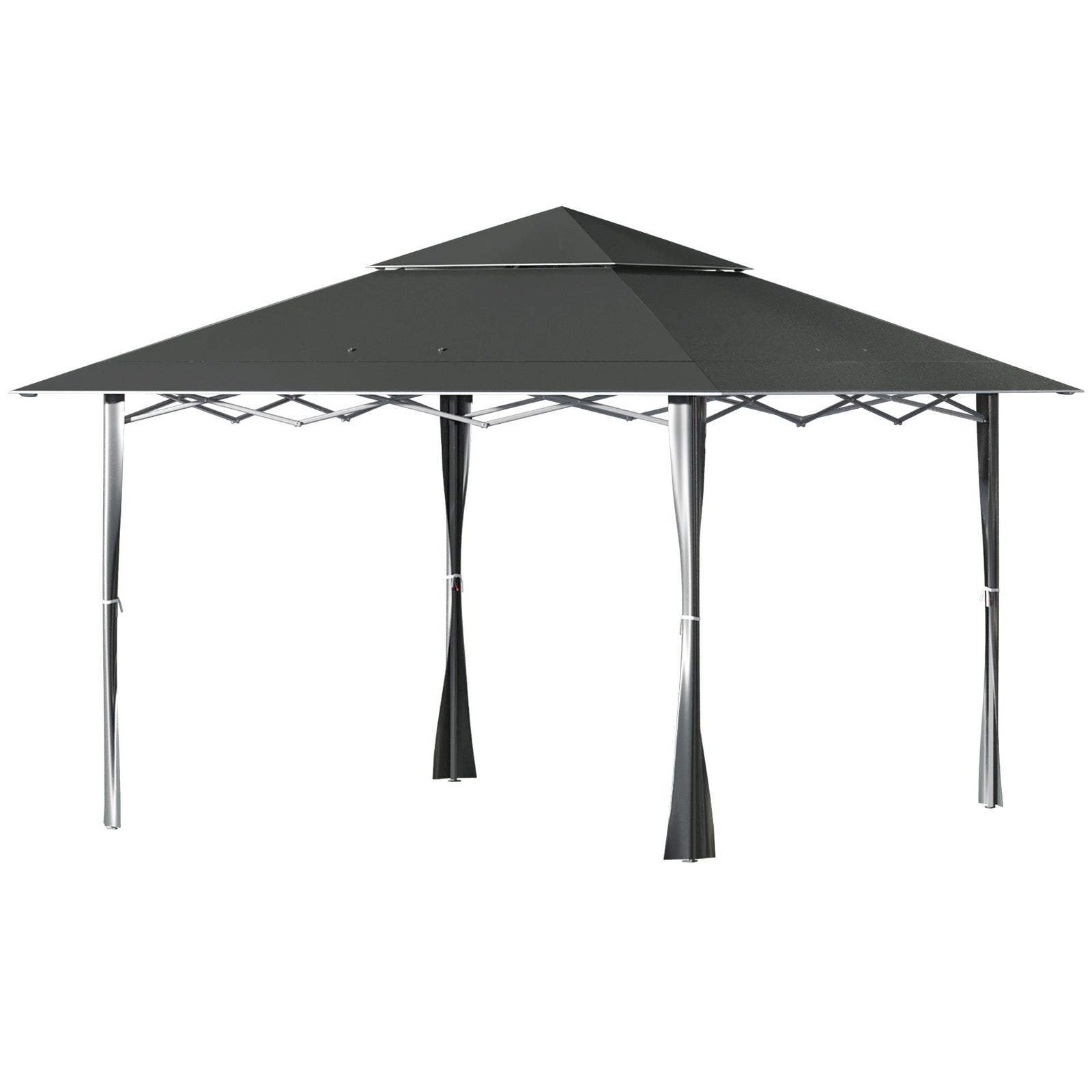 4 X 4m Outdoor Pop-up Canopy Tent Gazebo Adjustable Legs Bag | Dark Slate Gray
