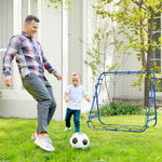 Rebounder Net Practise Football Kickback Target Goal | Blue