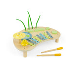 Bigjigs Toys Wooden Jungle Music Bench For Kids