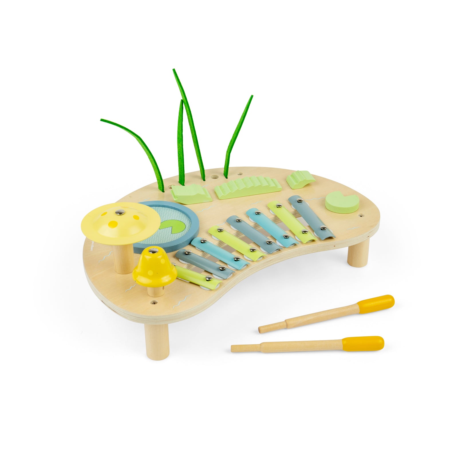 Bigjigs Toys Wooden Jungle Music Bench For Kids