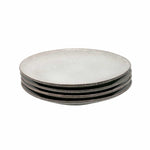 Set Of 4 Nordic Stoneware Dinner Plates | Set of 4 | Grey
