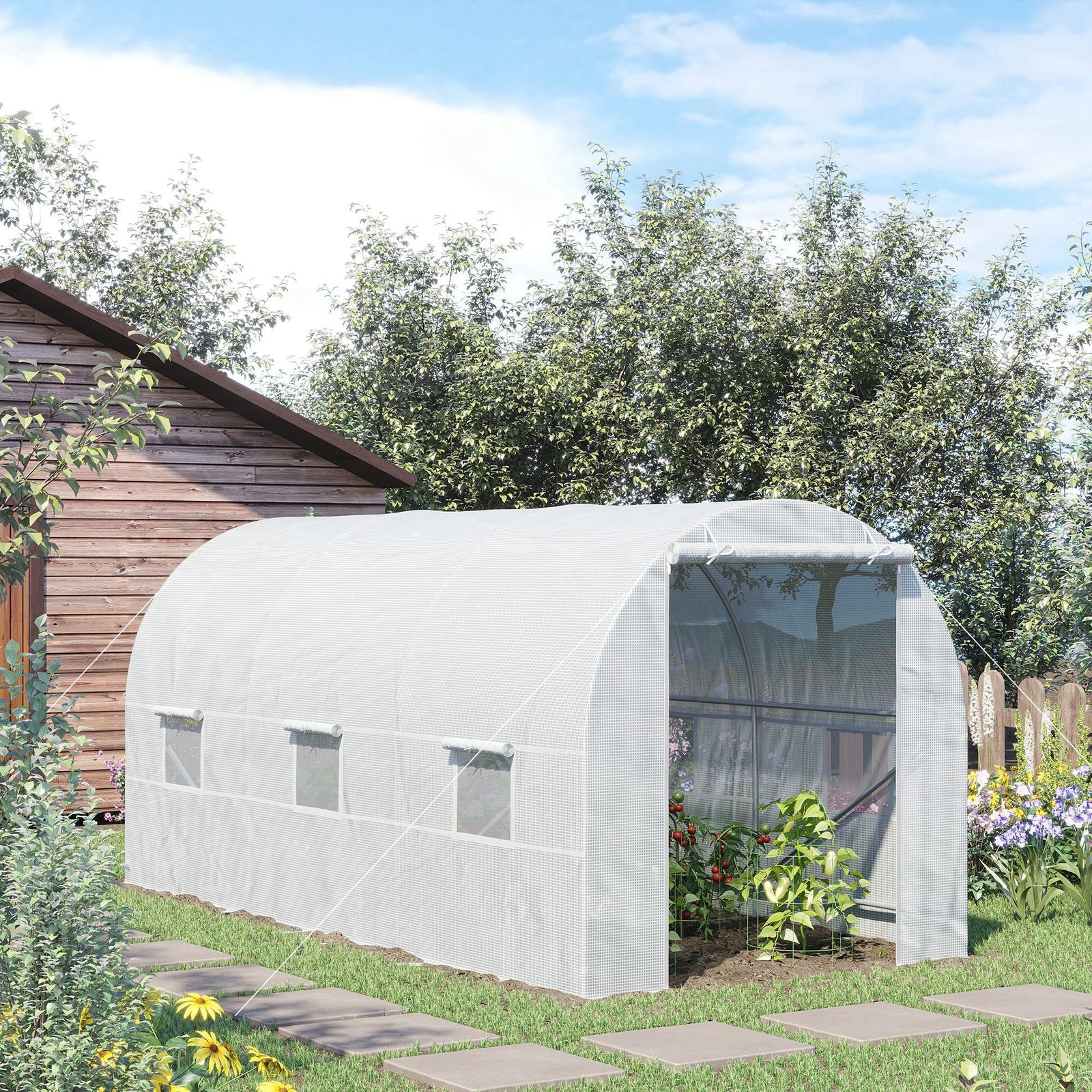 Garden Greenhouse Polytunnel 4.5lx2w M