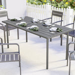 Garden Dining Table For 6 Person, 165 X 80 Cm