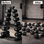 Centra Dumbbells Rack 6 Tier 400kg Weight Storage Holder Alloy Steel