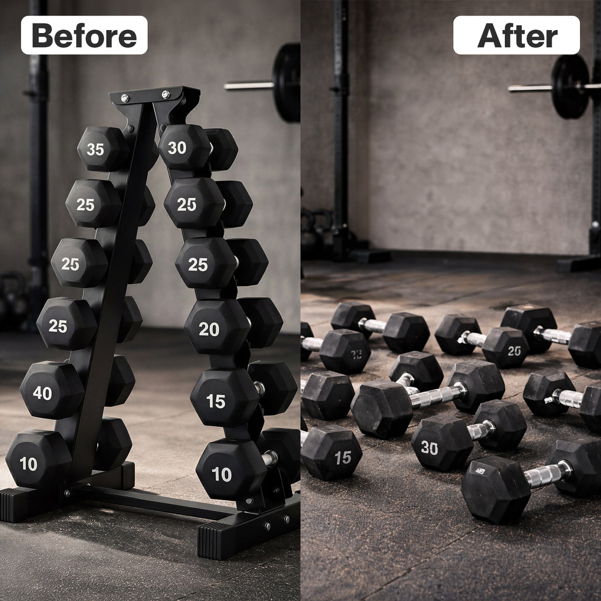 Centra Dumbbells Rack 6 Tier 400kg Weight Storage Holder Alloy Steel