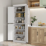 Freestanding 6 Tier Cupboard, Adjustable Organizer