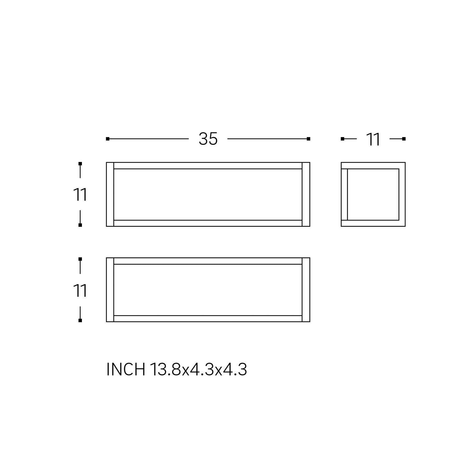 Shelf With Towel Rail Silver Gloss Wall-mounted 55 Cm Collection The Grid