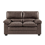 Bonded Faux Leather Sofa - 2 Seater | Dark Brown