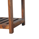 Solid Wood Buffalo Slatted Hallway Bench