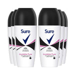 Women Roll On Invisible Pure Anti-perspirant 48hrs Dry Protection, 6pk, 50ml | 6