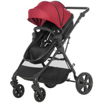 2 In 1 Pushchair Stroller W/ Reversible Seat Single Hand Foldable | Red