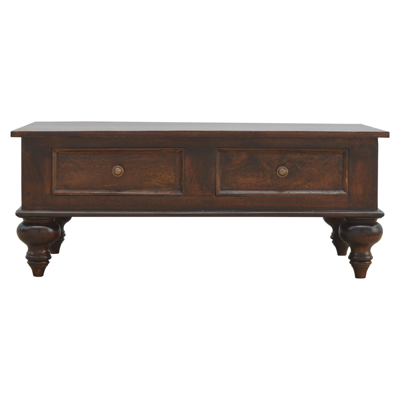 Turned 4 Drawer Coffee Table