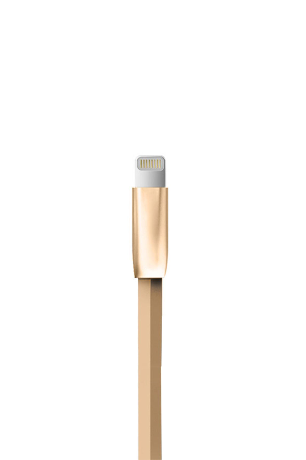 Spring Zinc Alloy Lightning To Usb Sync And Charge Cable 1 Meter | Gold