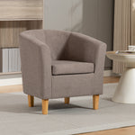Millie Fabric Accent Chair | Brown