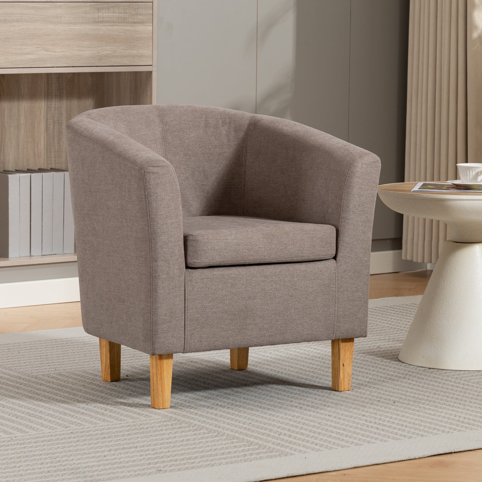 Millie Fabric Accent Chair | Brown