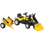 Pedal Go Kart Ride On Excavator Wheels Tyres Kids Children -yellow
