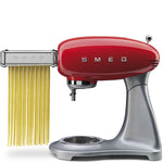 Smpc01 50's Retro Three Piece Pasta Roller And Cutter Set | Red