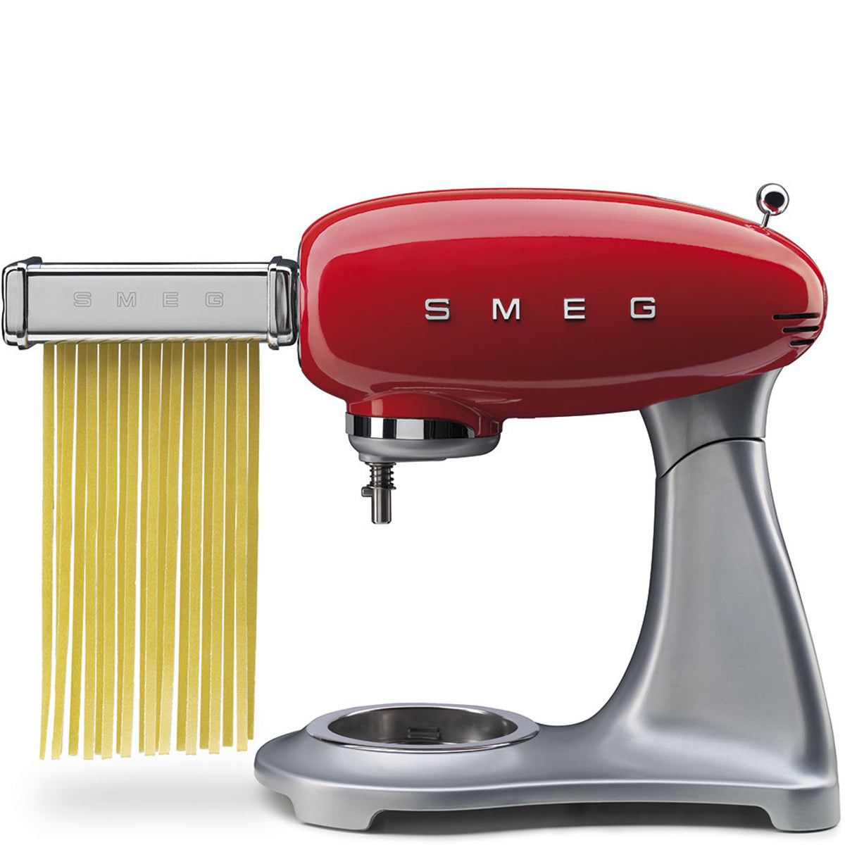 Smpc01 50's Retro Three Piece Pasta Roller And Cutter Set | Red